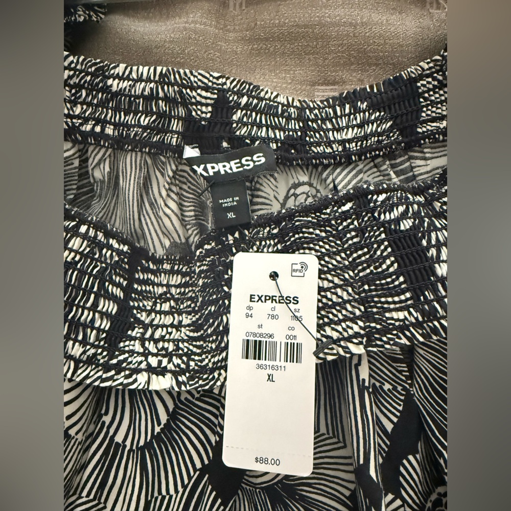 Express Monochrome Flower Dress